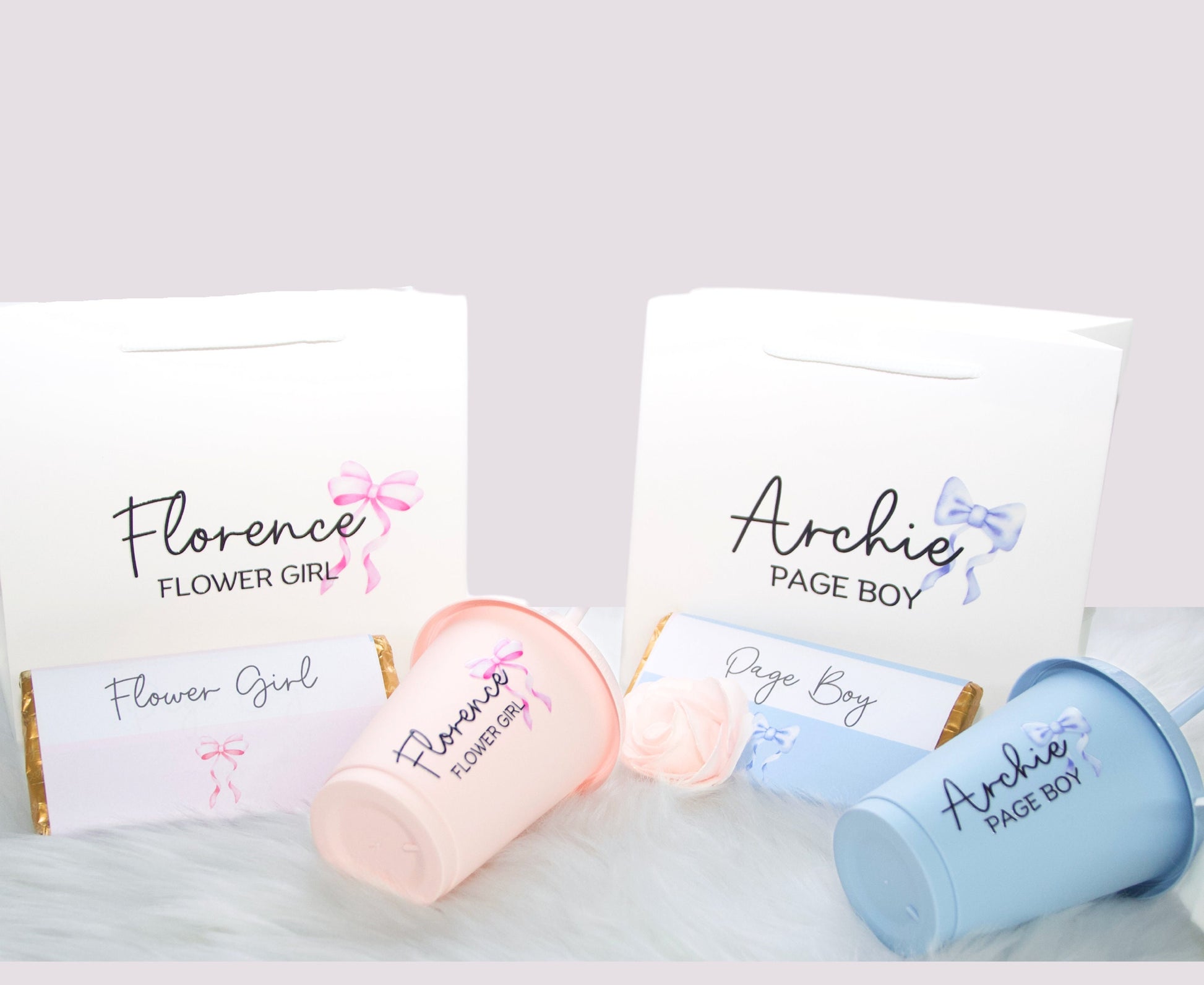 Page Boy gifts, page boy gift set, flower girl gift bag, flower girl gift set, flower girl proposal
