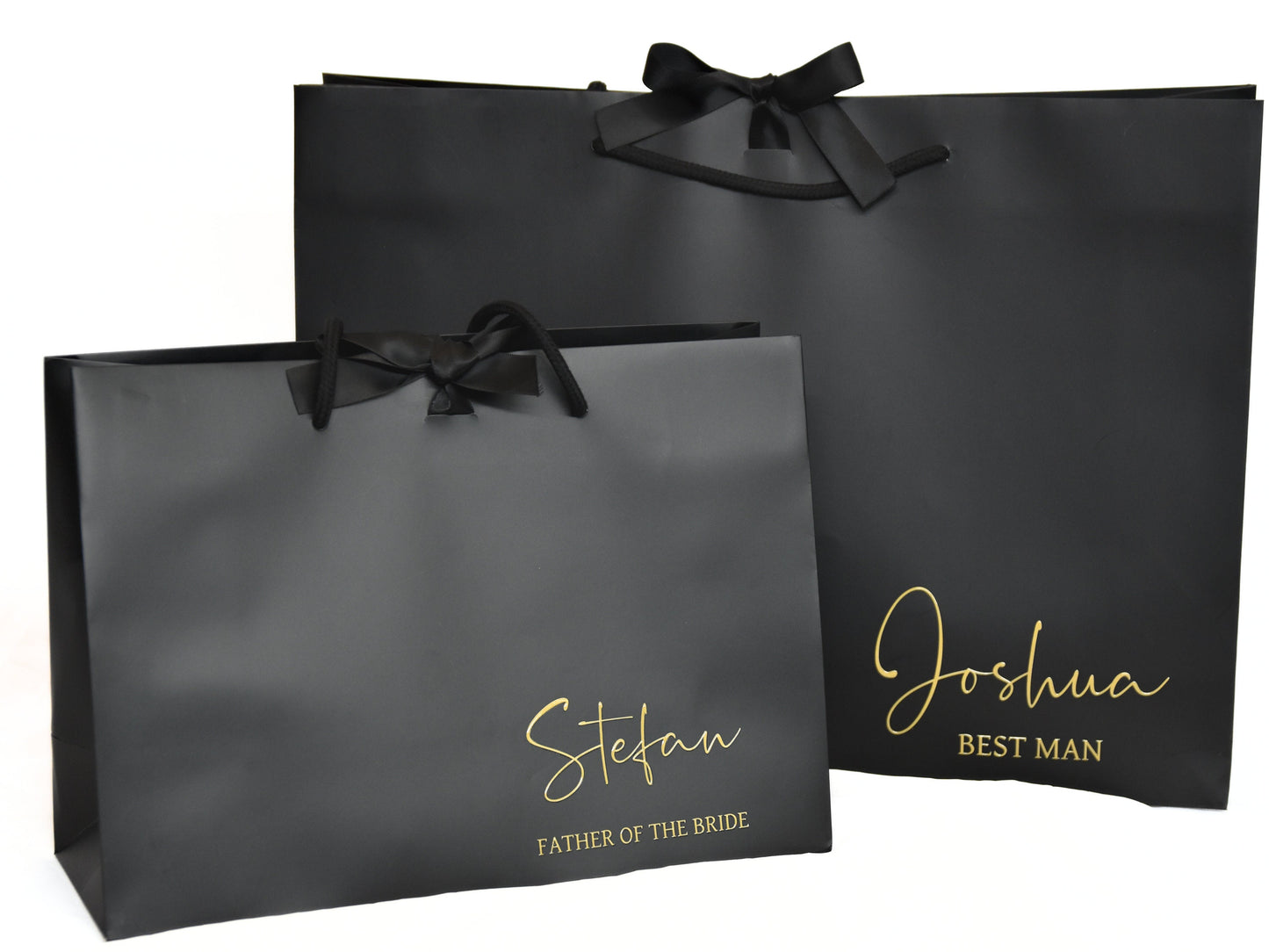 Groomsman Gift Bags - Black