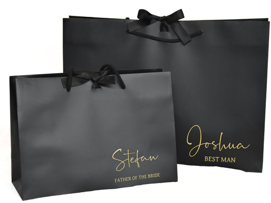 Groomsman Gift Bags - Black