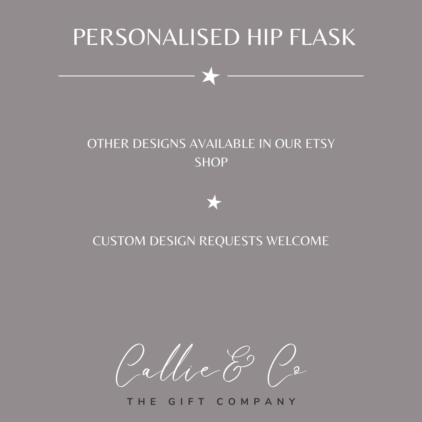 Stag Design Groomsman / Best Man Hip Flask