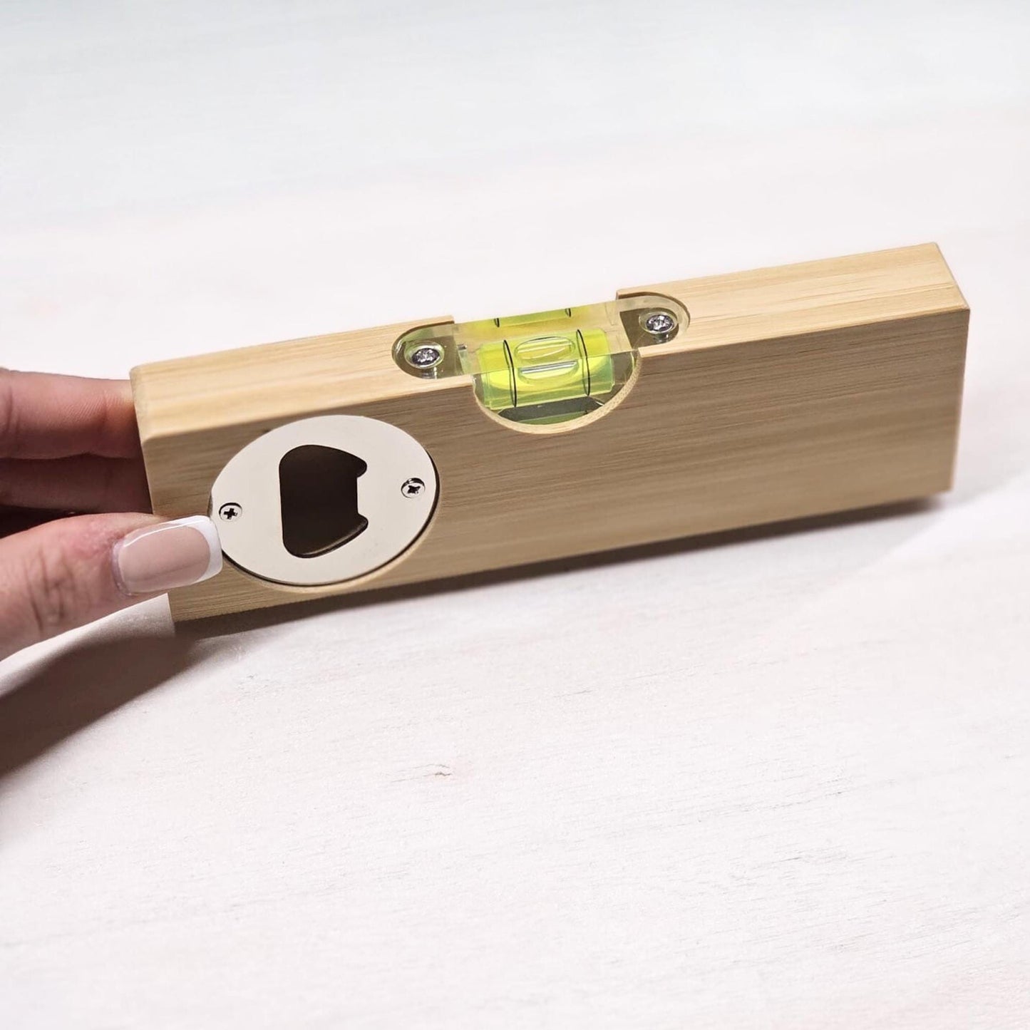 Wooden Spirit Level Bottle Opener